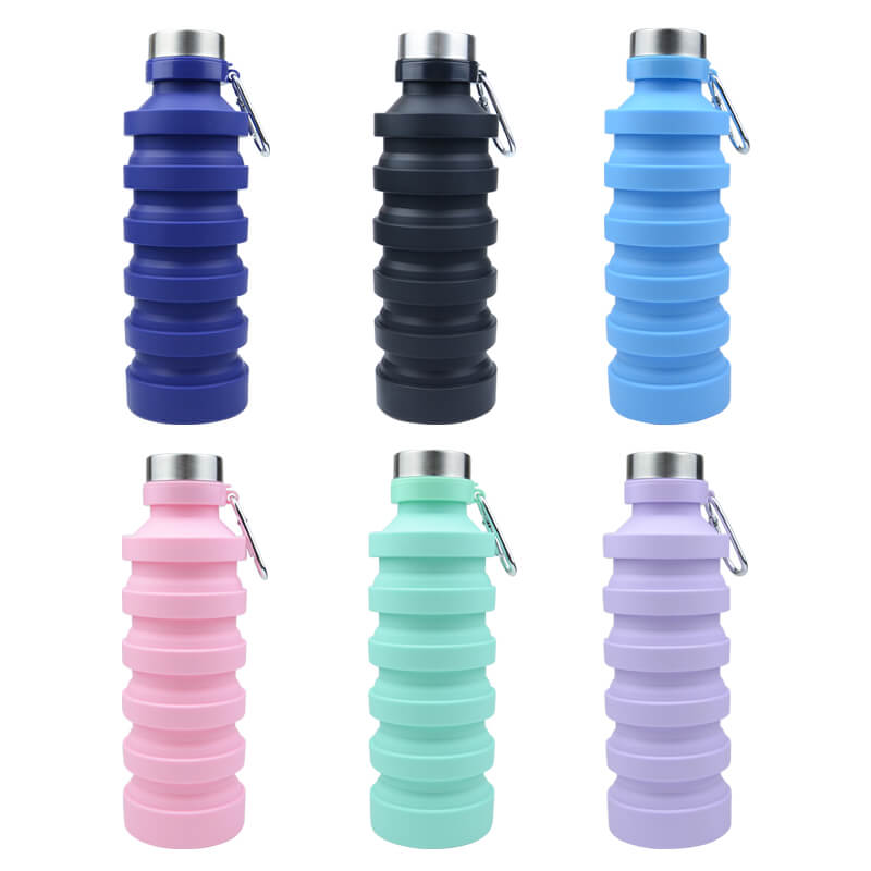 Silicone collapsible water bottle